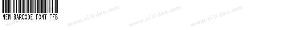 New Barcode Font TFB字体转换